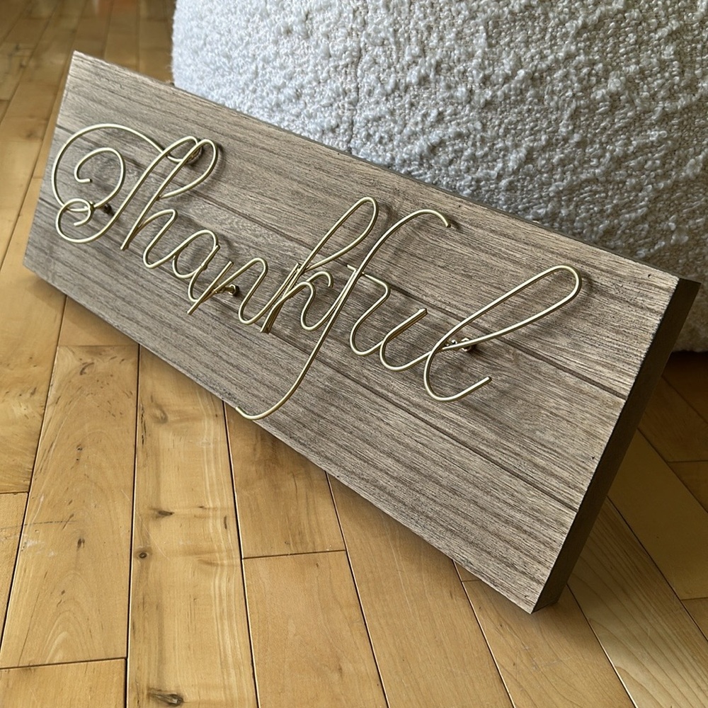 🍂Thankful Sign